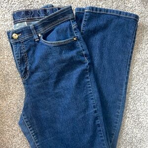 Classic Women's Dark Blue Straight-Leg Jeans
